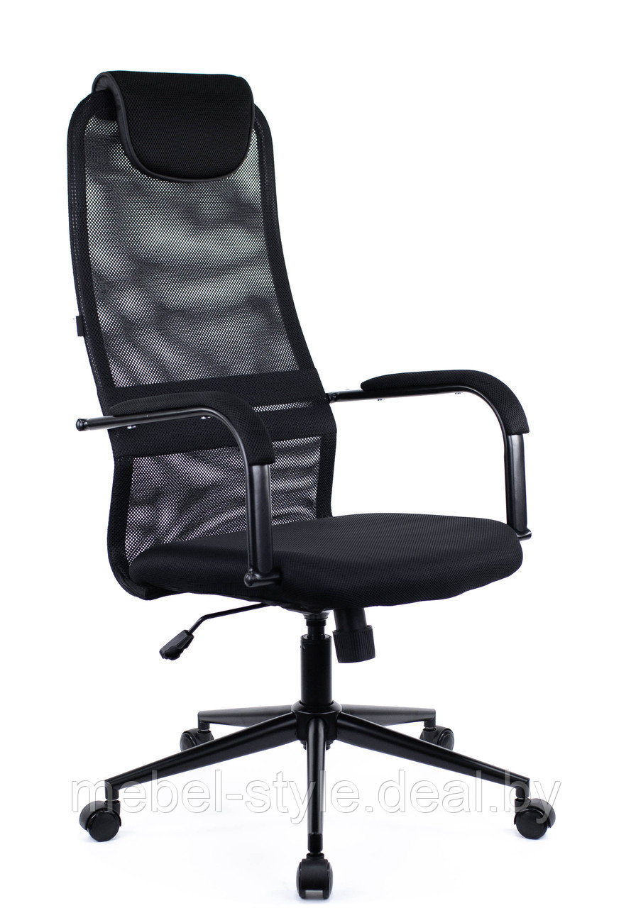 Кресло Everprof EP- 705 Black для комфортной работы и дома, стул EP 705 Black ткань сетка черная - фото 2 - id-p145073524