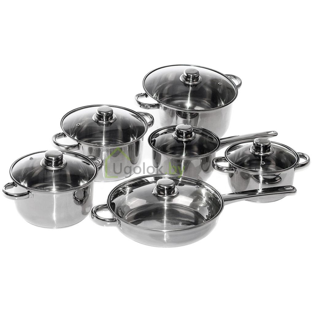 Комплект посуды для приготовления Metlex MX8009 (12 предметов) - фото 1 - id-p145076860