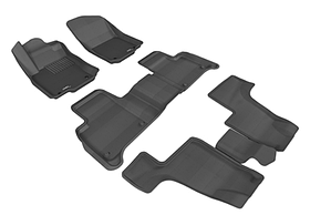 Коврики салона Sotra 3D Lux MB X166 GL-Class 2012-> (3 ряда сид.) черные