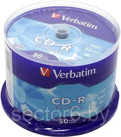 CD-R Verbatim   700Mb 52x sp.  на  шпинделе