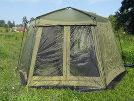 Палатка тент шатер с сеткой и шторками, арт. LANYU 1629 (430х430х230см) - фото 4 - id-p145085124