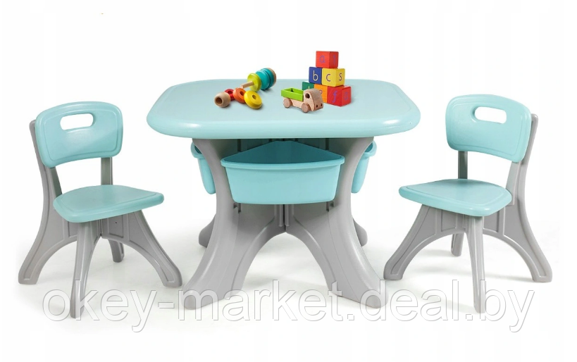 Комплект стол и стулья для детей Costway - фото 1 - id-p145086074