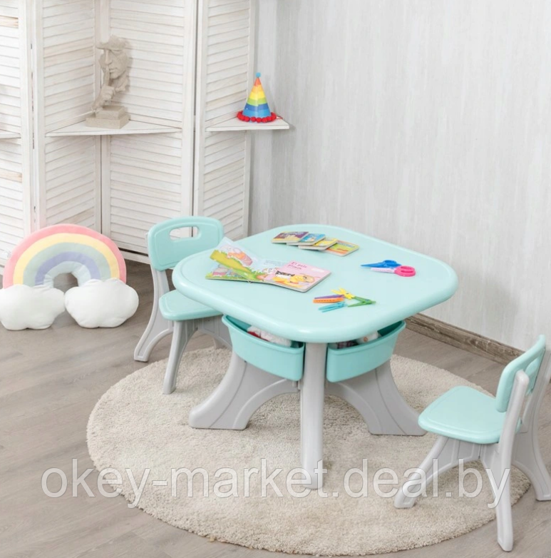 Комплект стол и стулья для детей Costway - фото 5 - id-p145086074