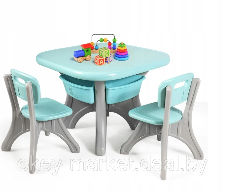 Комплект стол и стулья для детей Costway - фото 4 - id-p145086074