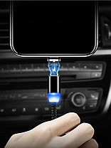 Кабель Profit Magnetic 3 in 1 USB - Type-C / Micro USB / Lightning 1м (2.4A), черный, фото 3