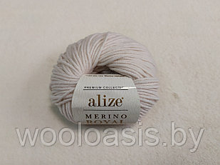 Пряжа Alize Merino Royal, Ализе Мерино Роял, турецкая, 100% шерстяная, для ручного вязания, моток 50г, 100м. (цвет 67)
