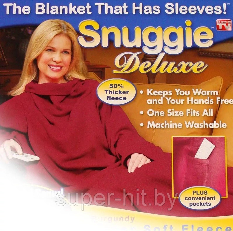 Плед-одеяло с рукавами Snuggie - фото 3 - id-p145106238