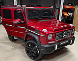 Детский электромобиль RiverToys Mercedes-Benz G65 AMG 4WD (красный) вишневый полноприводный лицензия, фото 3