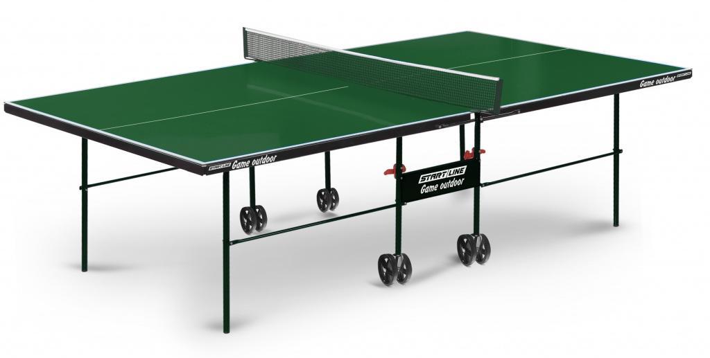 Теннисный стол всепогодный START LINE Game Outdoor green - фото 1 - id-p145110599