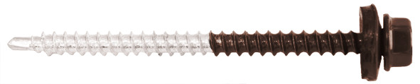 Металл Профиль Саморез 4,8х70 ПРЕМИУМ RAL8017 (коричневый шоколад) - фото 1 - id-p145169675