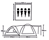 Палатка туристическая 4-х местная (кухня-шатер), арт. Lanyu LY-1706 (480x240x195см), фото 10