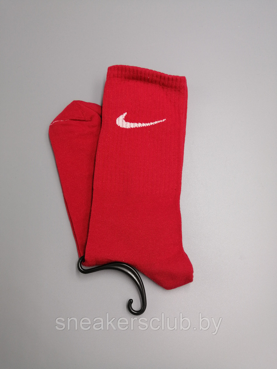 Красные носки Nike/ размер 40-43/ удлиненные носки/ носки с рисунком