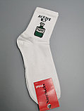Белые носки с принтом "Агент 0,7"/ размер 42-45/ длинные носки/ носки с резинкой, фото 2