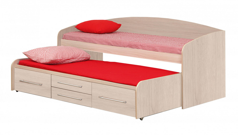Двухуровневая детская кровать Адель 5 фабрика Олмеко - 2 варианта цвета - фото 3 - id-p108027180