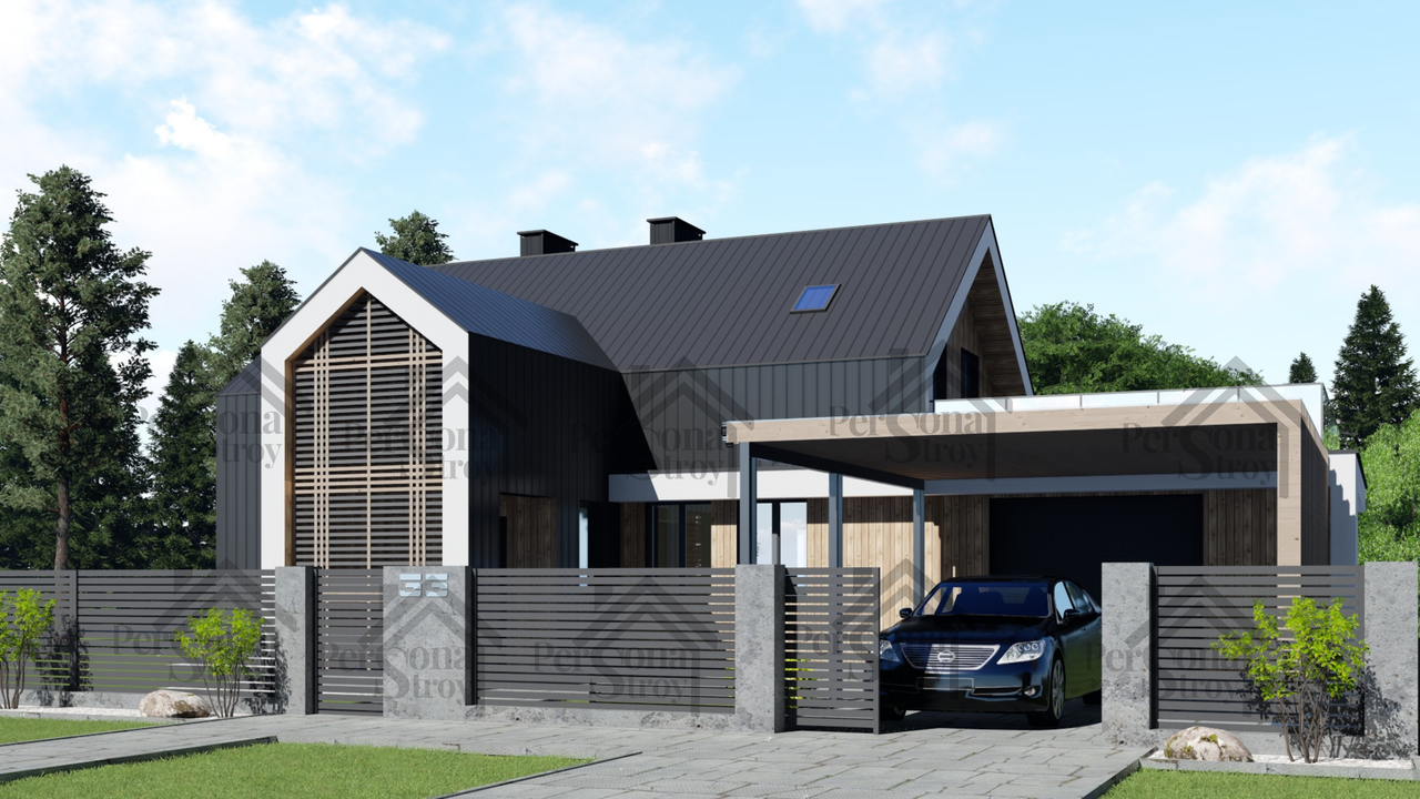 3D визуализация проекта дома