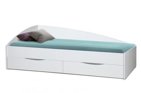 Кровать Фея 3 ассиметричная  80х190 с ящиком фабрика Олмеко  (4 варианта цвета), фото 2