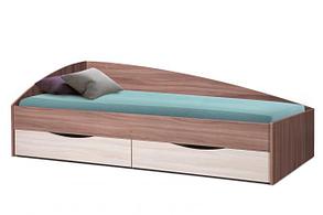 Кровать Фея 3 90х200 ассиметричная с ящиком фабрика Олмеко (3 варианта цвета), фото 3