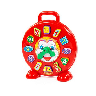 Детская игрушка-сортер Часы "Клоун" (в сеточке) арт. 62741 Полесье