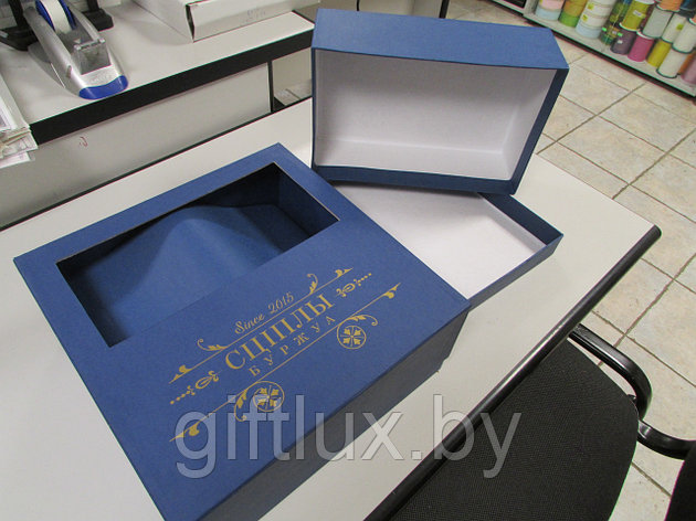 Коробка подарочная с окошком 25*25*10см (Imitlin), фото 2