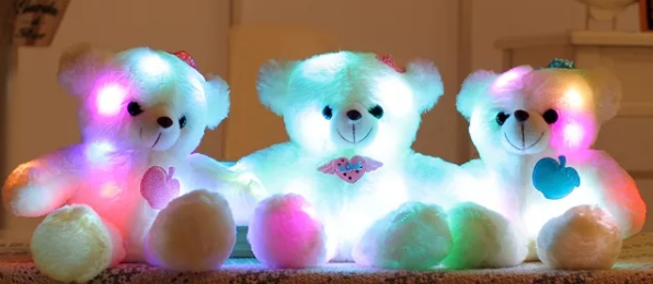 Светящийся плюшевый медвежонок . Мягкая игрушка (Светящийся мишка) - фото 4 - id-p145260658