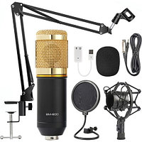 Студийный микрофон для домашней звукозаписи, караоке, стриминга и блогинга BM-800