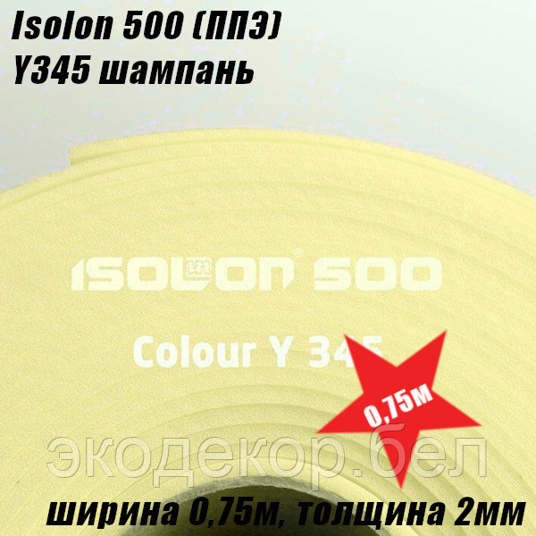 Isolon 500 (Изолон) Y345 шампань, 2мм