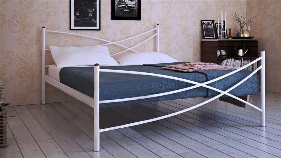 Кровать Лиана (140х200/металлическое основание) Белый - фото 1 - id-p145268753