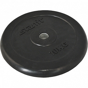 Диск обрезиненный Starfit BB-202 (10 кг) black