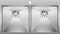 Кухонная мойка Blanco Zerox 400/400-IF/А (зеркальная полировка, с клапаном-автоматом)