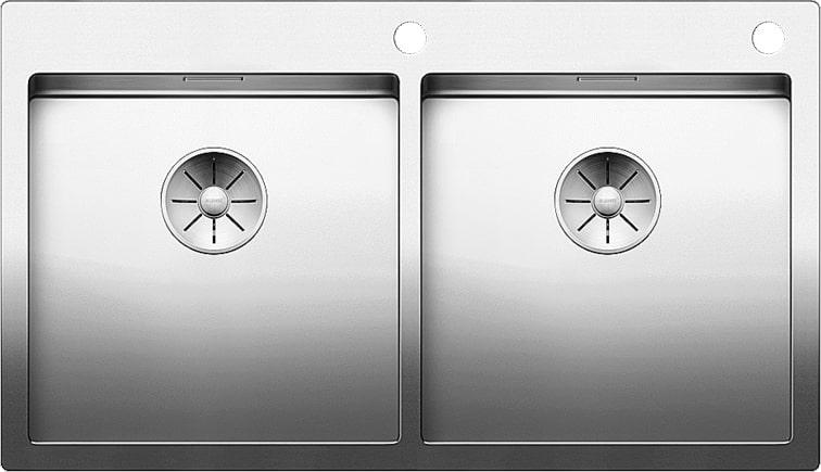 Кухонная мойка Blanco Claron 400/400-IF/А (зеркальная полировка, с клапаном-автоматом)