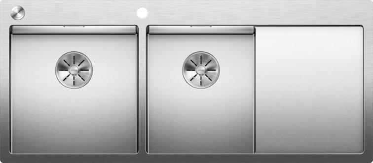 Кухонная мойка Blanco Claron 8 S-IF/А (левая, зеркальная полировка, с клапаном-автоматом)