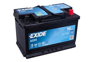 Аккумулятор тягово-стартерный Аккумулятор Exide AGM EK700 (70Ah), фото 2
