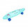 Скейтборд, детский скейт, пенниборд светящиеся колеса ПУ, с ручкой арт.122, фото 4