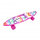 Скейтборд, детский скейт, пенниборд светящиеся колеса ПУ, с ручкой арт.122, фото 5