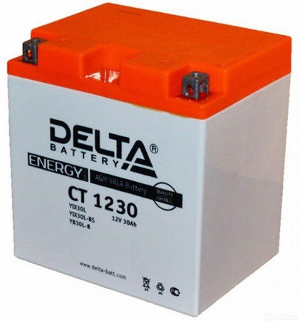 Аккумулятор Delta AGM СТ 1230 (30 а/ч) YIX30L,YIX30L-BS,YB30L