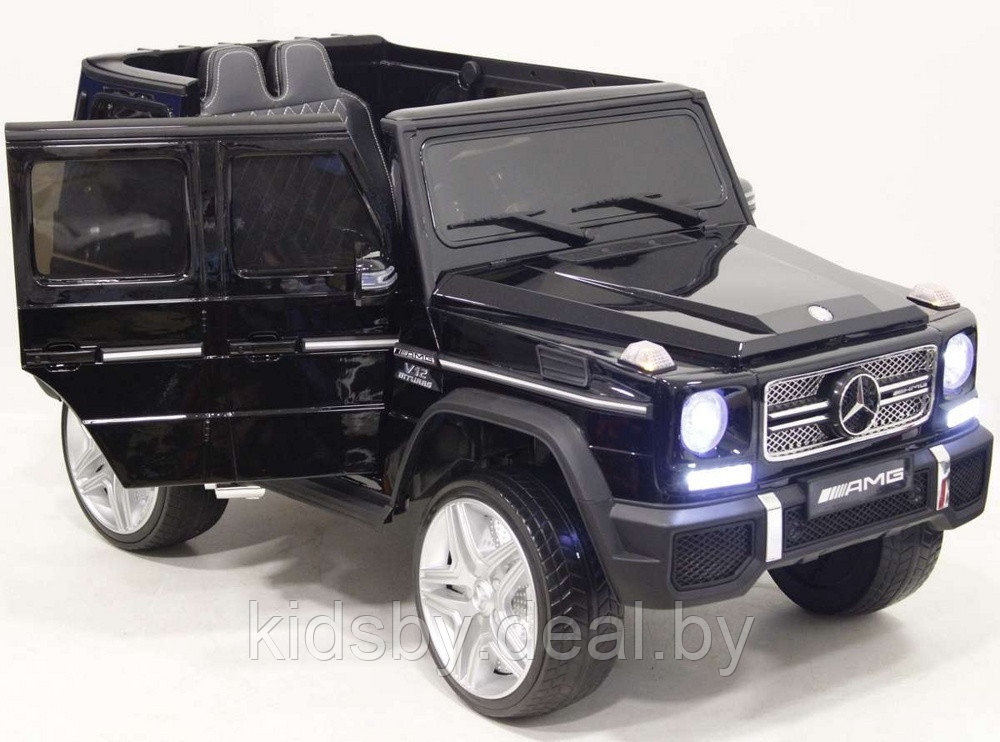 Детский электромобиль RiverToys Mercedes-Benz G65 AMG 4WD (черный матовый) VIP Лицензия полноприводный - фото 3 - id-p109520762