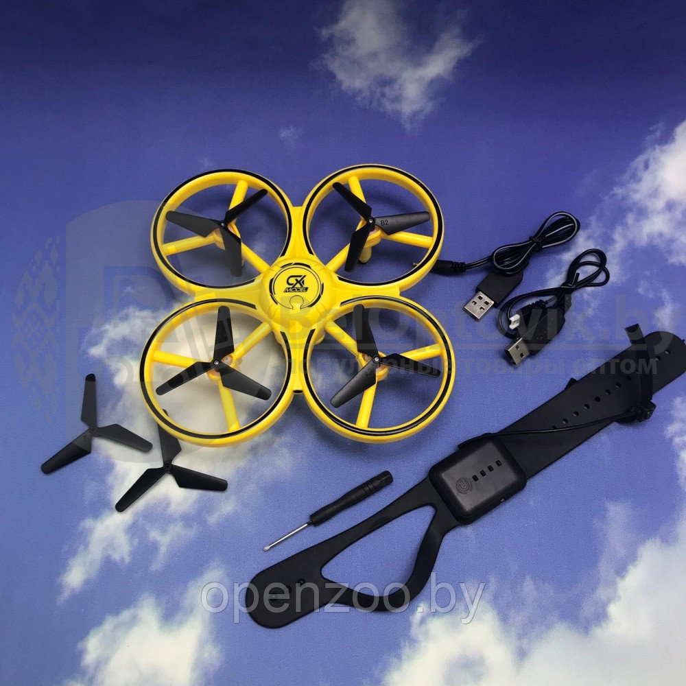 Квадрокоптер-дрон светодиодный Tracker CX-50 управление жестами руки, 2.4 Ghz 14 - фото 7 - id-p145311082