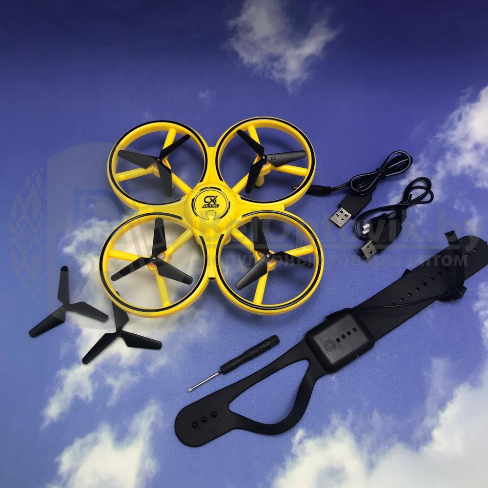 Квадрокоптер-дрон светодиодный Tracker CX-50 управление жестами руки, 2.4 Ghz 14 - фото 7 - id-p145311470