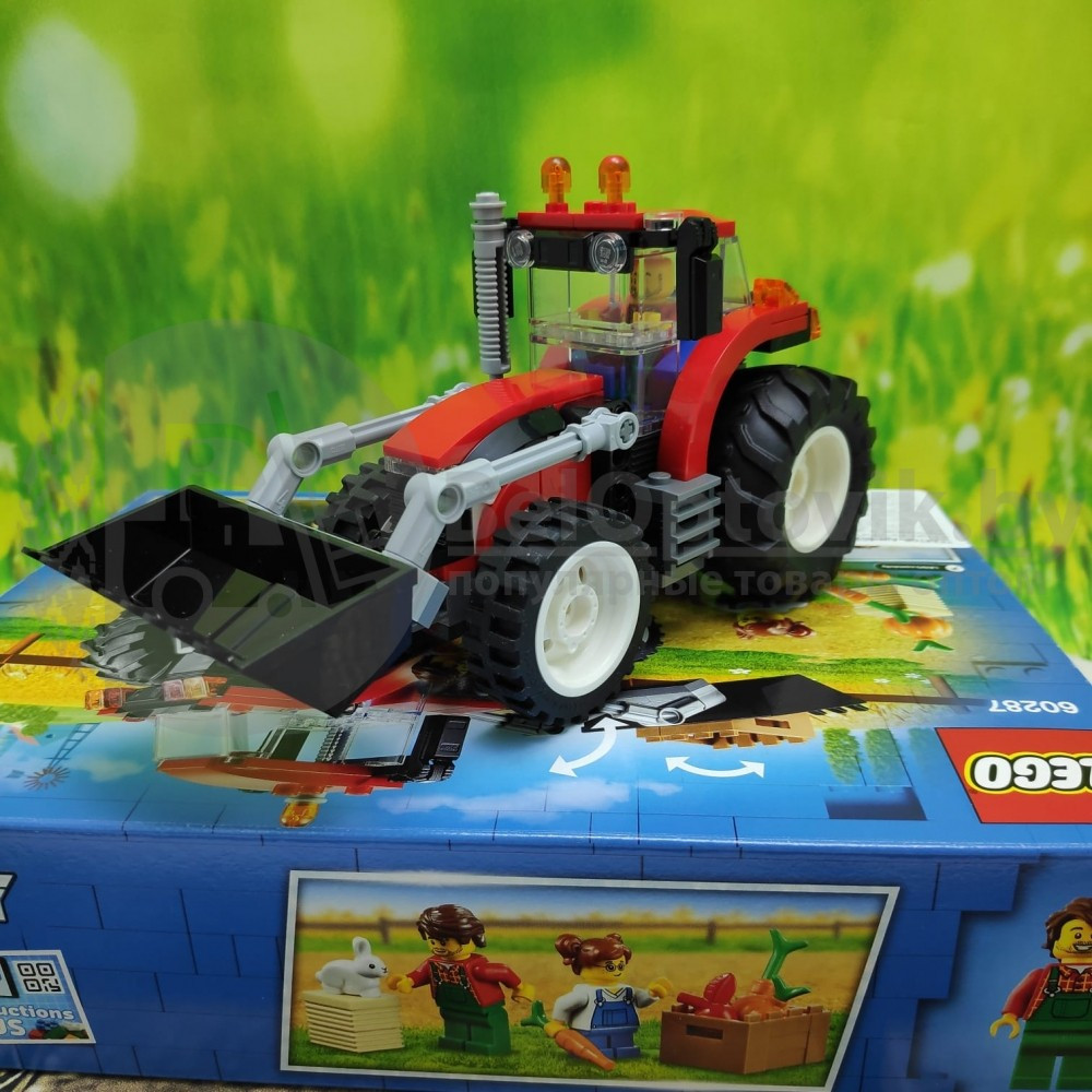 Оригинал Конструктор LEGO City 60287 Трактор механический, подвижный ковш ( трактор, тракторист, фермер, 3 - фото 2 - id-p145311471