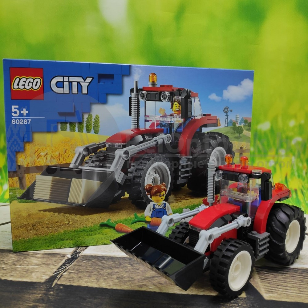 Оригинал Конструктор LEGO City 60287 Трактор механический, подвижный ковш ( трактор, тракторист, фермер, 3 - фото 3 - id-p145311471