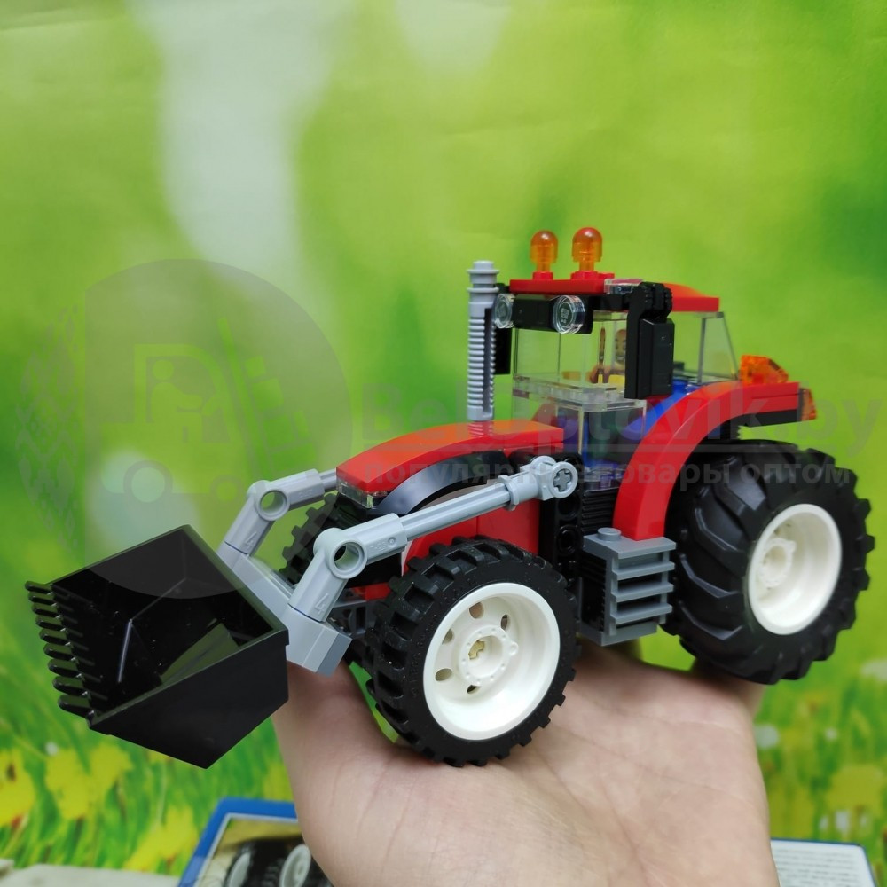 Оригинал Конструктор LEGO City 60287 Трактор механический, подвижный ковш ( трактор, тракторист, фермер, 3 - фото 5 - id-p145311471