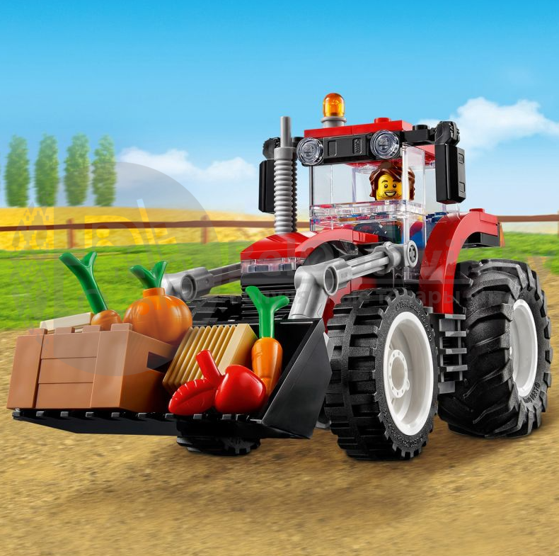 Оригинал Конструктор LEGO City 60287 Трактор механический, подвижный ковш ( трактор, тракторист, фермер, 3 - фото 6 - id-p145311471