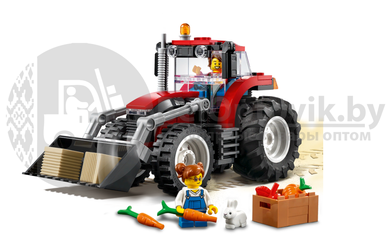 Оригинал Конструктор LEGO City 60287 Трактор механический, подвижный ковш ( трактор, тракторист, фермер, 3 - фото 7 - id-p145311471