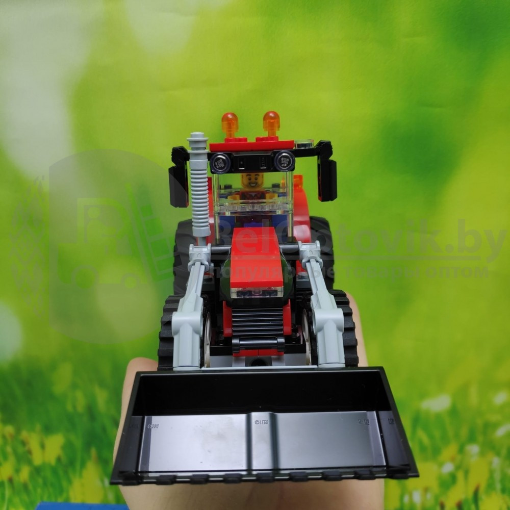 Оригинал Конструктор LEGO City 60287 Трактор механический, подвижный ковш ( трактор, тракторист, фермер, 3 - фото 10 - id-p145311471