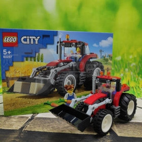 Оригинал Конструктор LEGO City 60287 Трактор механический, подвижный ковш ( трактор, тракторист, фермер, 3