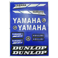 Наклейки TB Yamaha Dunlop blue A4