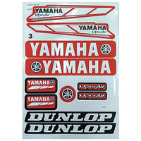 Наклейки TB Yamaha Dunlop white