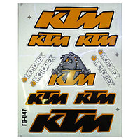 Наклейки MT KTM MOTOREX A4