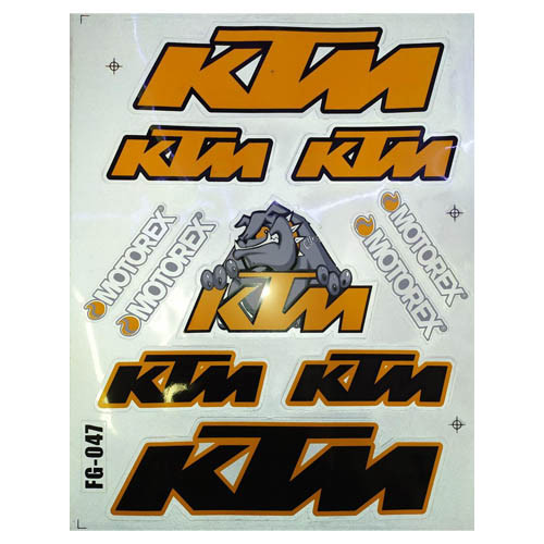 Наклейки MT KTM MOTOREX A4 - фото 1 - id-p139318332