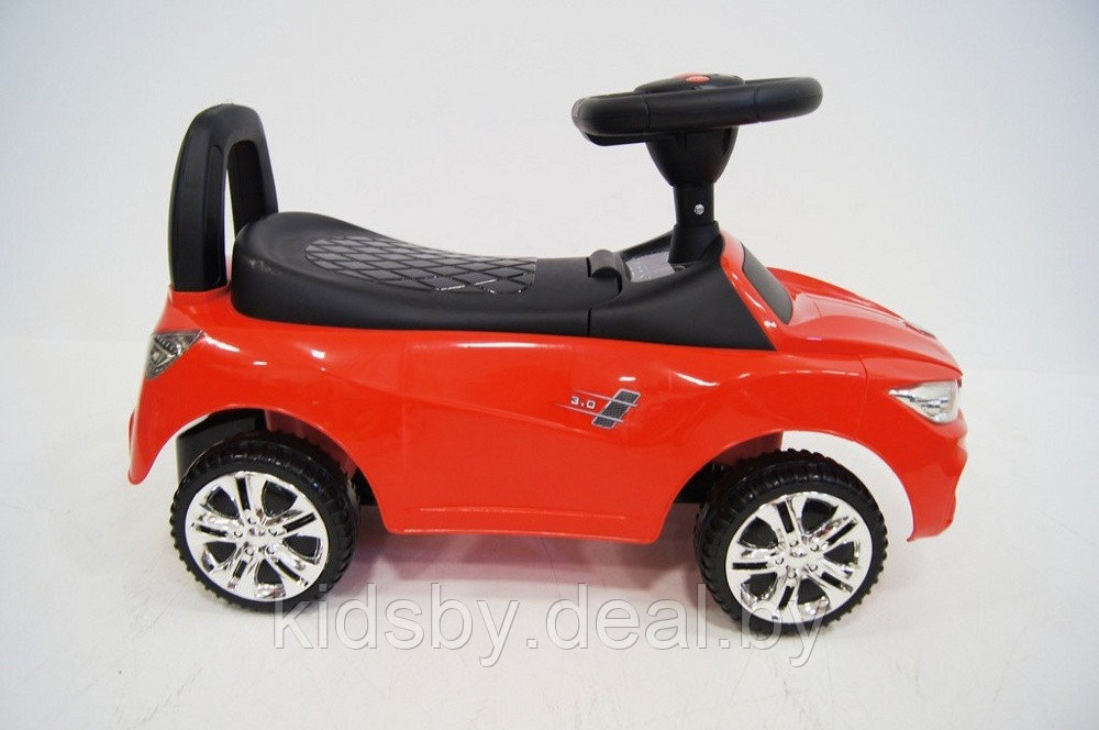 Детская машинка-каталка, толокар RiverToys BMW JY-Z01B (красный/черный) - фото 4 - id-p137552394